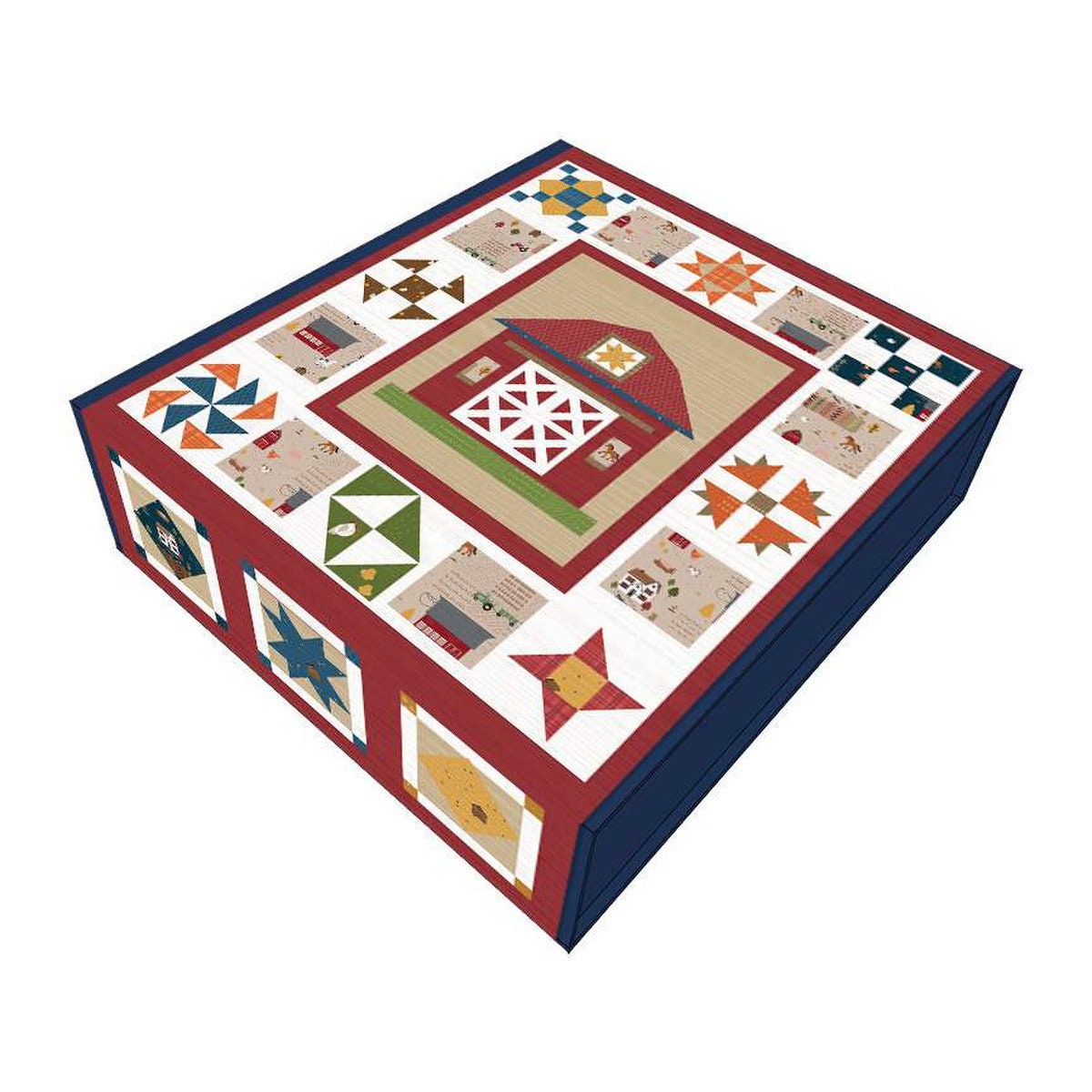 NEW!! Country Life Barn Quilts Boxed Kit - by Jennifer Long - Riley Blake