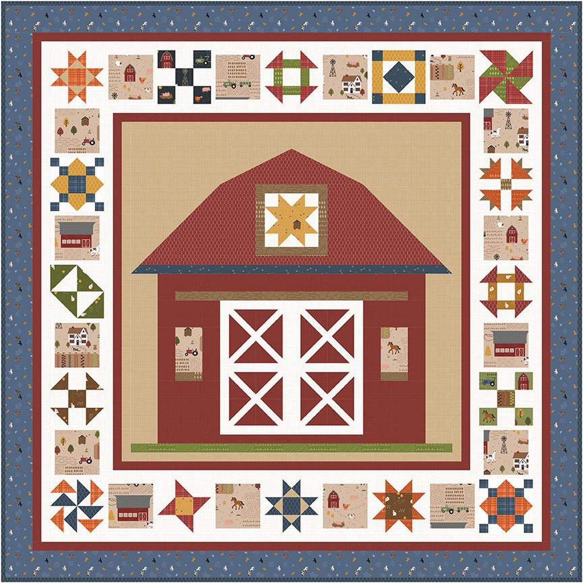 NEW!! Country Life Barn Quilts Boxed Kit - by Jennifer Long - Riley Blake