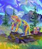 P&B Textiles - Magnificent Animals - Large Bear - Panel - also more colors available
