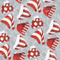 HG-Welcome Winter 9707-90 Gray/Red - Tossed Hats Henry Glass - Welcome Winter by Barb Tourtillotte