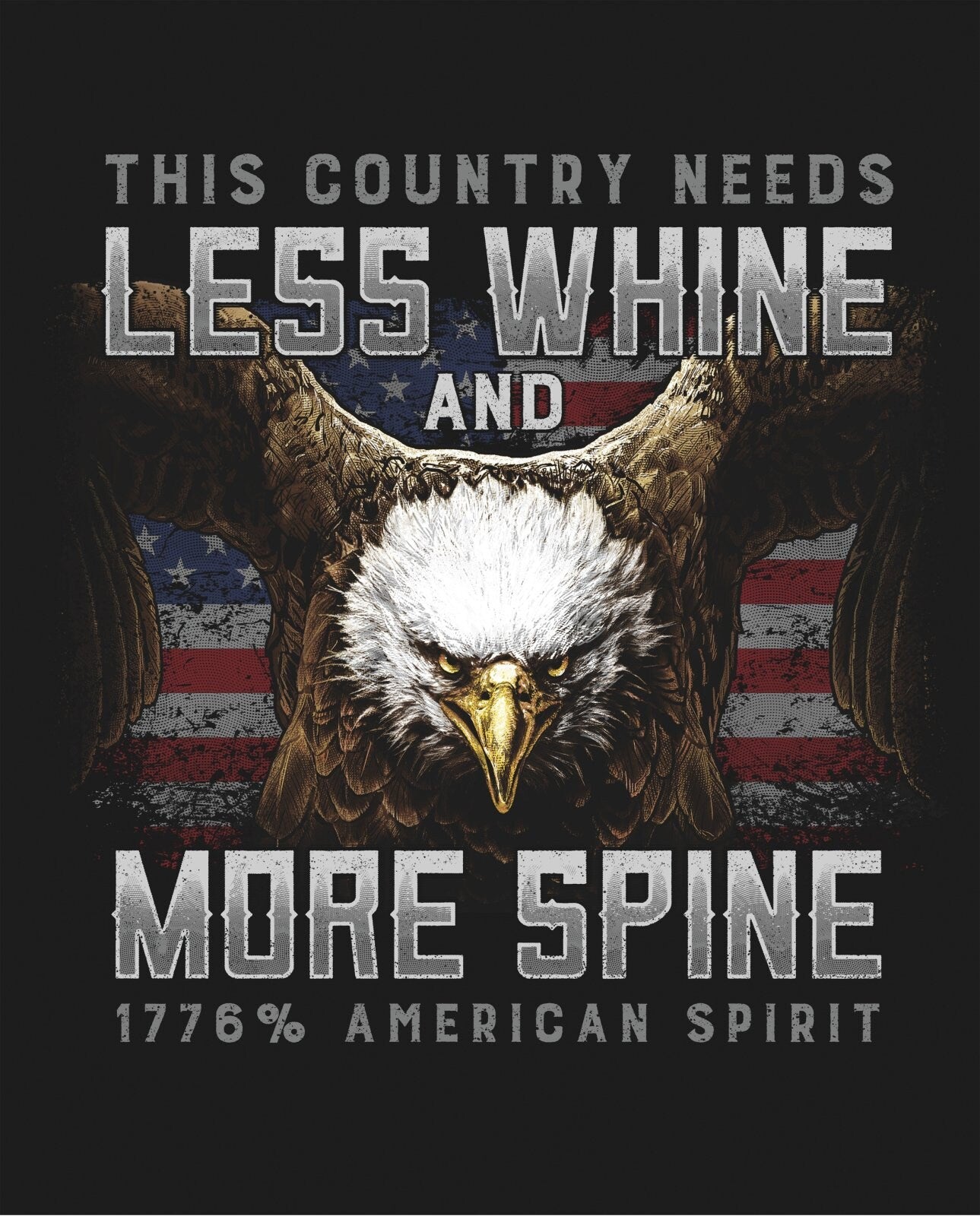 Strength & Honor - Less Whine - 1776 America - David Textiles