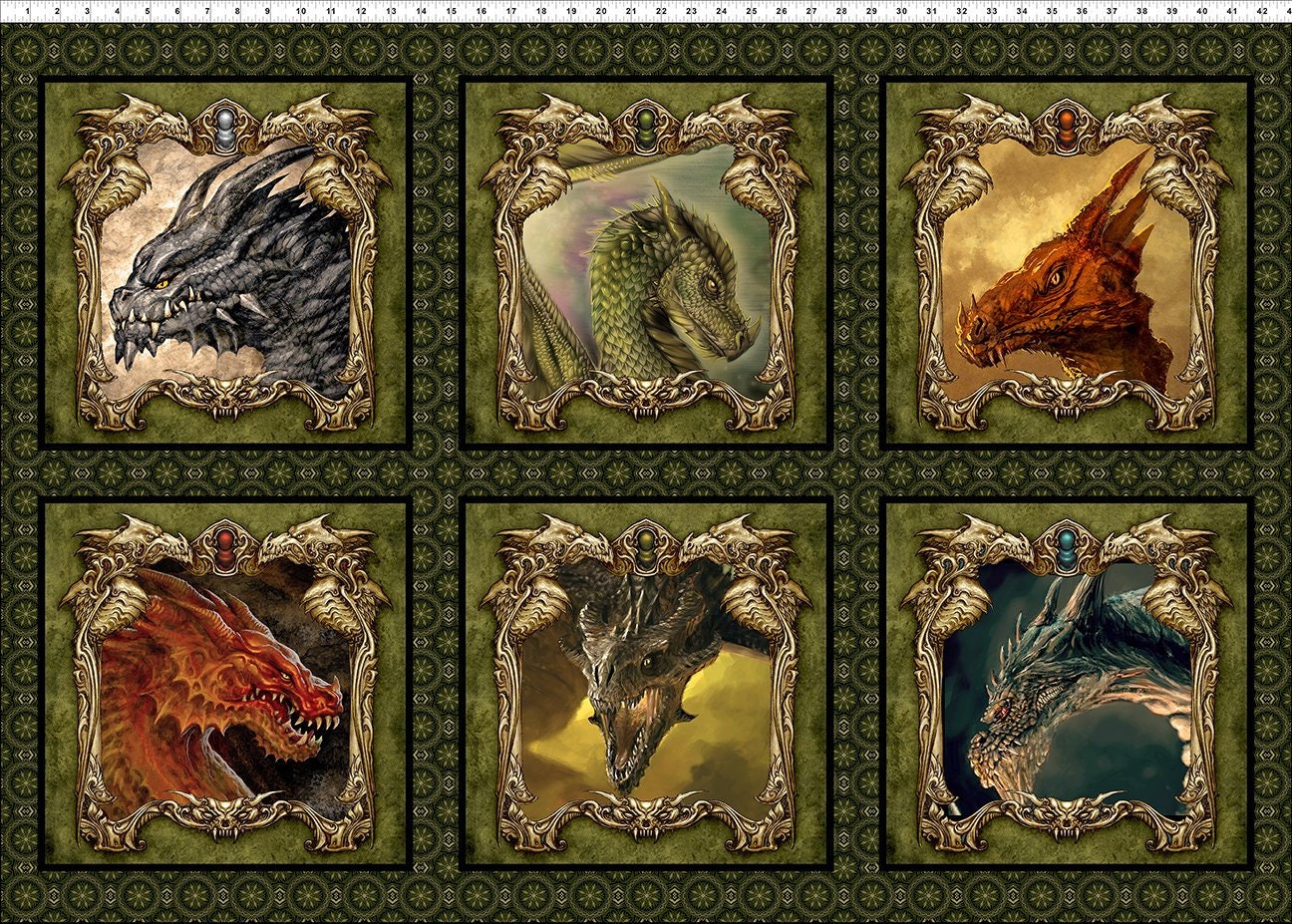 Dragons & Halcyon - In the Beginning Fabric